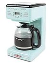 Nostalgia RCOF12AQ New & Improved Retro 12-Cup Programmable Coffee Maker With LED Display, Automatic Shut-Off & Keep Warm, Pause-And-Serve Function