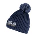Men's adidas Navy Georgia Tech Yellow Jackets Modern Ribbed Cuffed Knit Hat with Pom