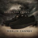 Zapatos antideslizantes para equipos para hombre Merlin de lona talla 11.5 negros nuevos