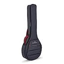 Crossrock 10mm Padded Backpack Style, 5 String Resonator Banjo Bag, Dark Grey, Gig (CRSG107BJDG)