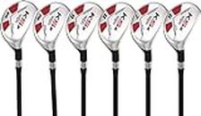Majek Senior Men’s Golf All Hybrid Partial Set, which Includes: #6, 7, 8, 9, PW +SW Senior Flex Right Handed New Utility “A” Flex Club