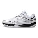 Nike KD 16 Mens Basketball Sneakers, White/Black, 9.5 Women/8 Men