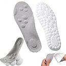 HOME CUBE Memory Foam Insoles Arch Support Heel Support Insoles For Flat Feet Plantar Fasciitis Pain Relief Comfort Cushion Pads Thin Shoe Liner Inserts Non-Slip Shoe Pads (Women)