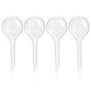 4 Pcs Plant Watering Globes Clear Automatic Plant Water Balls, Plant Watering Stakes, Water Device Drip for Garden Plant Flower Water Supplies for Indoor Outdoor Home Garden or Vacation Use