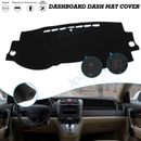 Center Dash Board Pad Pre-cut Sunshield Protector Black For Honda CR-V 2007-11