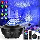 Galaxy Projector Star Projector, Star Night Light Projector for Bedroom with Bluetooth Speaker, Timer, Remote Control, Alexa & Google Assistant Control for Kids Adults