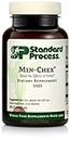 Standard Process Min-Chex - Whole Food Nervous System Supplement, Emotional Support and Stress Relief with Soy Protein, Ascorbic Acid, Wheat Germ, Vitamin B6, Niacin, Iodine - 90 Capsules