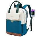 Laptop Backpack for Women Laptop Bag with USB Port Waterproof Travel Work B