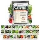 15,000+ Non-GMO Heirloom Vegetable Seeds 32 Variety Pack by Open Seed Vault