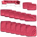 Patio Sofa Furniture Cushions Covers Replacement 14X Red Chair Covers Slipcover
