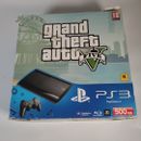 Sony PlayStation 3 PS3 Super Slim 500GB Console Black Controller GTA 5 Boxed