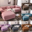 1 2 3 4 Seater Stretch Elastic Sofa Covers Slipcover for Sectional Corner Couch