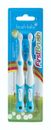 Brush Baby FirstBrush Toothbrush for Babies & Toddlers Blue 2 Pack