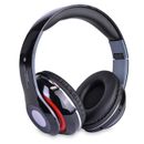 Bluetooth Wireless with Mic FM Tuner Memory Card Slot Over Ear Headset Headphone