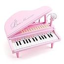 Amy & Benton Toddler Piano Toy for Baby Girls Pink 31 Keys Multifunctional Music & Sound Birthday Gift Toys for 3 4 Year Old