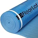 FLOORLOT BlueStep Underlayment with Moisture Barrier for Laminate and Wood Floors, (200 sq.ft Roll)