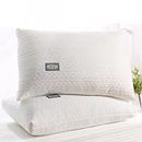 1PC Hotel-Grade Pillow Core - Supportive Bed Pillow for Sleeping - Skin-Friendly Cotton Fabric - Ergonomic Design - Suitable for Back Side Sleepers