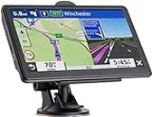 Navigation GPS pour voiture, camion, camping-car, navigateur GPS avec cartes de 7 pouces, cartes 2024 (mises à jour gratuites à vie), GPS de camion, chauffeurs commerciaux, système de navigation GPS