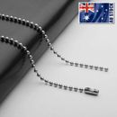 Wholesale 316L Stainless Steel Ball Bead Necklace Chain For Pendants 16" - 36"