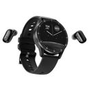 Reloj inteligente 2 en 1 Bluetooth llamadas auriculares música relojes de pulsera para hombres mujeres