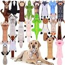 Outus 20 Pcs Dog Squeaky Toys No Stuffing Dog Toys for Aggressive Chewers, Crinkle Dog Toys Animals Puppy Toys Dog Squeak Toys Teething Plush Dogs Chew Toy for Small Medium Large Pet Gift, 20 Styles