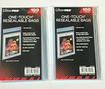 200 Ultra Pro One Touch Resealable Bags Poly Sleeves for Card Holder