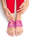 Sparthos Arch Support Sleeve - Plantar Fasciitis Support Brace - Foot Feet Brace, Ankle Pain Relief, Night Splint - Shoe Boot Sandals Insert Inserts Insoles - Mens and Womens (Pink-S)