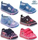 Girls canvas shoes trainers sneakers size 3.5-8UK 20-25EU BABY SPARKLY pumps