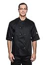 Mirabella Health & Beauty Dill Chefs Short Sleeve Jacket, Black, L