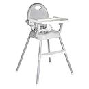 LIVINGbasics 3-in-1 Convertible Baby High Chair, Highchair with safety belt, Removable Tray and Adjustable Legs