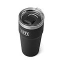 YETI Rambler 16 oz Stackable Pint, Vacuum Insulated, Stainless Steel with MagSlider Lid, Black