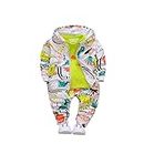 Googogaaga Boy's Cotton Printed Hoodie Sweatshirt with Joggers in White Baby Boys Clothing Set (4-5 years)