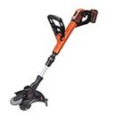 beyond by BLACK+DECKER: STC1820EPCF-B1 |18V Lithium-ion Cordless POWERCOMMAND™ String Trimmer with Bed Edger Attachment| 18 V, Li-ion Battery| Cutting Width 28 cm | Suitable for Home Gardens
