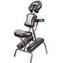 Master Massage Bedford Massage Chair Full Body Portable- Lightweight Massage Chair with Carrying Case-Tattoo Chair Height Adjustable Folding Massage Chair Face Cradle Salon Massage Chair SPA (Coffee)
