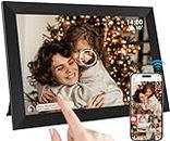 Dora Sicom Frame digital photo frame remote upload 32GB Memory1280x800 IPS LCD Touch screen 10.1'' WiFi，digital picture frame electronic Auto-Rotate and Audio，Share Photos or Videos via the Frameo App