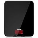 AccuWeight 201 Digital Multifunction Meat Food Scale with LCD Display for Baking Kitchen Cooking, 11lb Capacity by 0.1oz, Tempered Glass