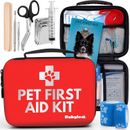 Dog First Aid Kit | Vet Approved Pet First Aid Supplies to Treat Dogs & Cats in 