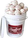 Rawlings | Bucket of 24 Practice Baseballs | ROLB1X | Youth/14U Official League