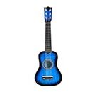 Ibely 21 inch Kids Acoustic Guitar Portable Beginners Wooden Acoustic Guitar Musical Instrument for Kids Children Starter (Blue)