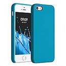 kwmobile Custodia Compatibile con Apple iPhone SE (1.Gen 2016) / iPhone 5 / iPhone 5S Cover - Back Case per Smartphone in Silicone TPU - Protezione Gommata - blu indaco