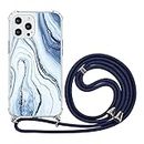 ZhuoFan Mobile Phone Chain Mobile Phone Case for iPhone 11 Pro [5.8 Inch] Transparent Silicone Case with Neck Strap – Adjustable 160 cm Long Strap Necklace Lanyard Case for iPhone 11 Pro