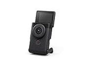 Canon Powershot V10 Starter Kit + Accesorios + Memoria 64GB, Cámara Vlogging y Streaming, Sensor 1" 20,9 MP, Vídeo 4K, Objetivo 19mm, WiFi, Bluetooth y USB-C, Pantalla Táctil Ángulo Variable, Negro