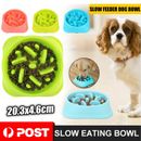 Healthy Dog Slow Eating Bowl Food Feeder Feed Large Bloat Stop Pet Cat Large