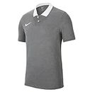 Nike Herren M Nk Df Park20 Polo T Shirt, Charcoal Heather/White/White, XL EU
