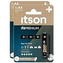 ITSON Pack de 2 x 4 Piles Alcalines LR6/AA 1,5V itsPREMIUM