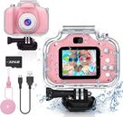 Kids Waterproof Digital Camera Gifts for 6 7 8 9 10 Year Old Action Kids Camera