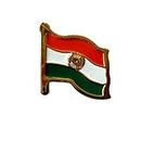 DLCCREATION Indian Flag Brass Laminated Lapel Pin/Brooch/Badge for Clothing Accessories - Medium Size