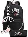 LOVEAngeler StrayKids Backpack Colleage Backpck Casual Daypack Mochila Laptop backpack Travel Backpack, 1, Large, Backpack