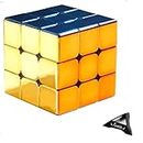 Taolele 3X3 Speed Cube, cubo magico magnetico con rivestimento riflettente, puzzle metallico, per bambini e adulti