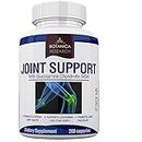 Joint Health Support Formula with Glucosamine Chondroitin MSM - Complex Relief Formula Supplement for Severe Stiffness and Aching Meniscus Pain 200 Capsule Pills For Women, Men